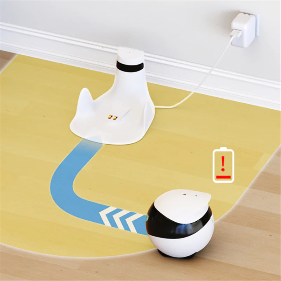 Enabot SE Wireless Camera Robot designed for pets, families A 1080p mobile pet/home security cam with obstacle avoidance, auto-recharge, two-way talk, and night vision
