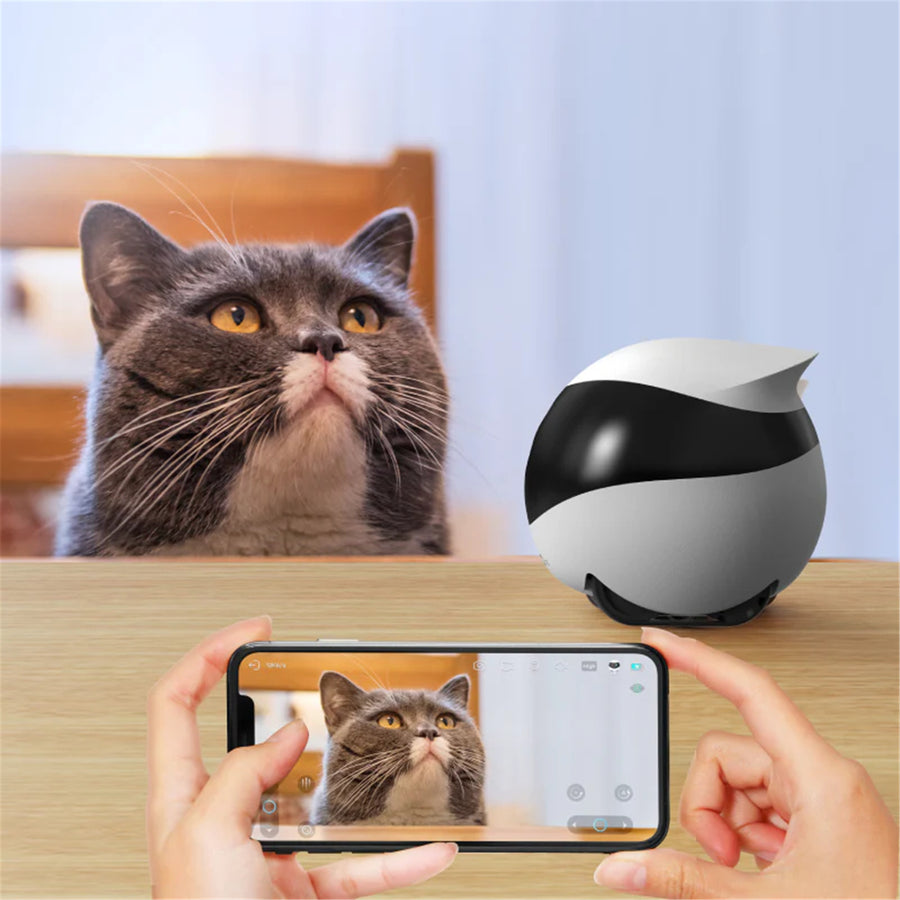 Enabot SE Wireless Camera Robot designed for pets, families A 1080p mobile pet/home security cam with obstacle avoidance, auto-recharge, two-way talk, and night vision