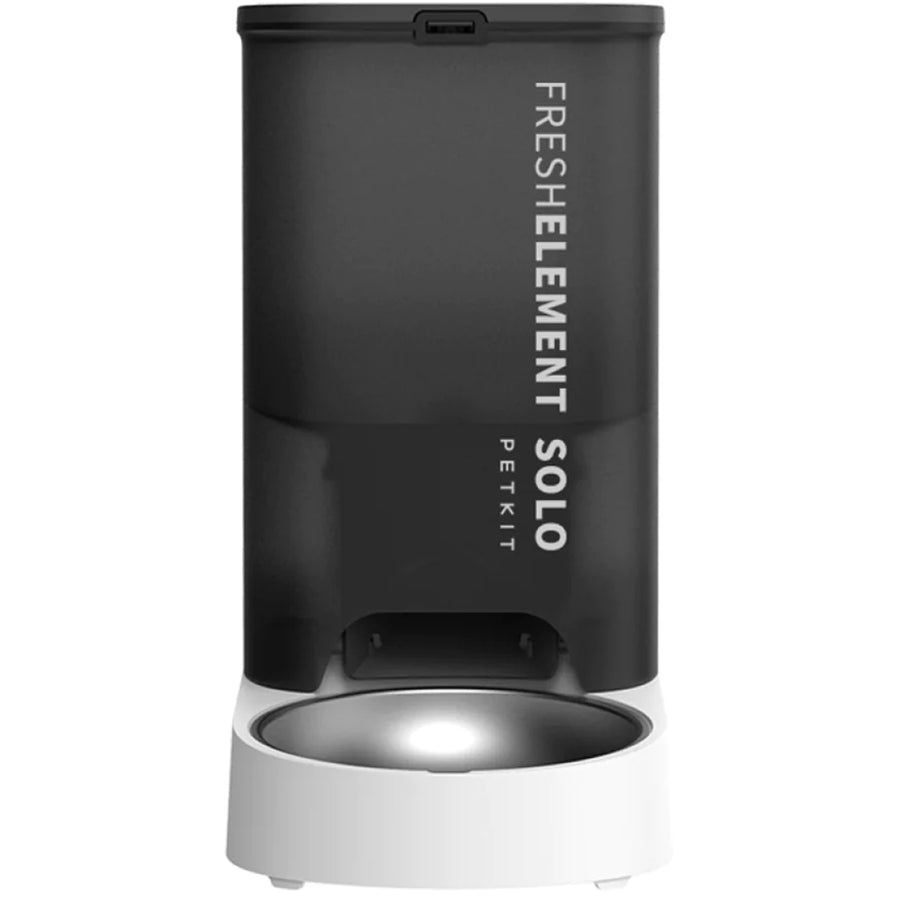 Petkit Fresh Element SOLO Smart Pet Feeder (Dark Grey) Compatible with mixed-food type - Connect via both Wi-Fi(2.4GHz) and Bluetooth, onstructed out of premium 304 Stainless steel and food-grade ABS