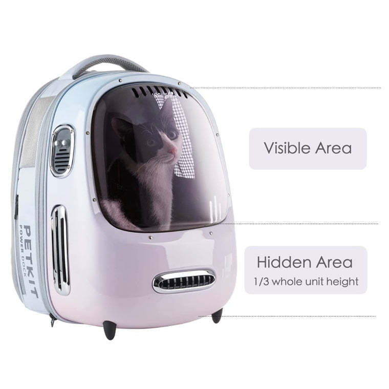 Petkit EVERTRAVEL Pet Backpack (Pink) for Cats and Puppies Comfort with Padded Strap for Travel, Hiking, Walking & Outdoor, Lightweight and Spacious