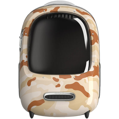 Petkit EVERTRAVEL Pet Backpack (Sand Storm) for Cats and Puppies Comfort with Padded Strap for Travel, Hiking, Walking & Outdoor, Lightweight and Spacious