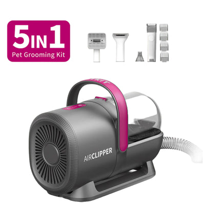 Petkit FurWaker 5-in-1 Pet Grooming Kit (AirClipper) includes 5 Professional Grooming and Vacuum Tools, Snag-free & Smooth Cutting Experience