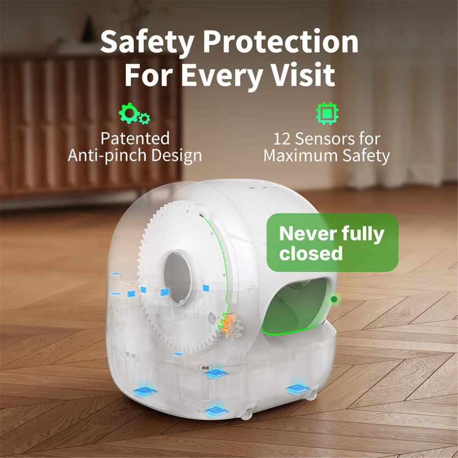 Petkit Pura Max Pro 2 Self-Cleaning Cat Litter Box with AI Camera for real time monitoring, Larger Entry, Easy Access, Triple Odor Control,  2 Years Warranty