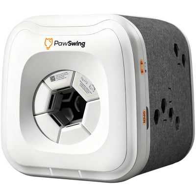 PawSwing Neo Self-Grooming Cat House Smart Size Adaptation - One Machine for All Cats, Hands-Free Grooming No Electricity Needed