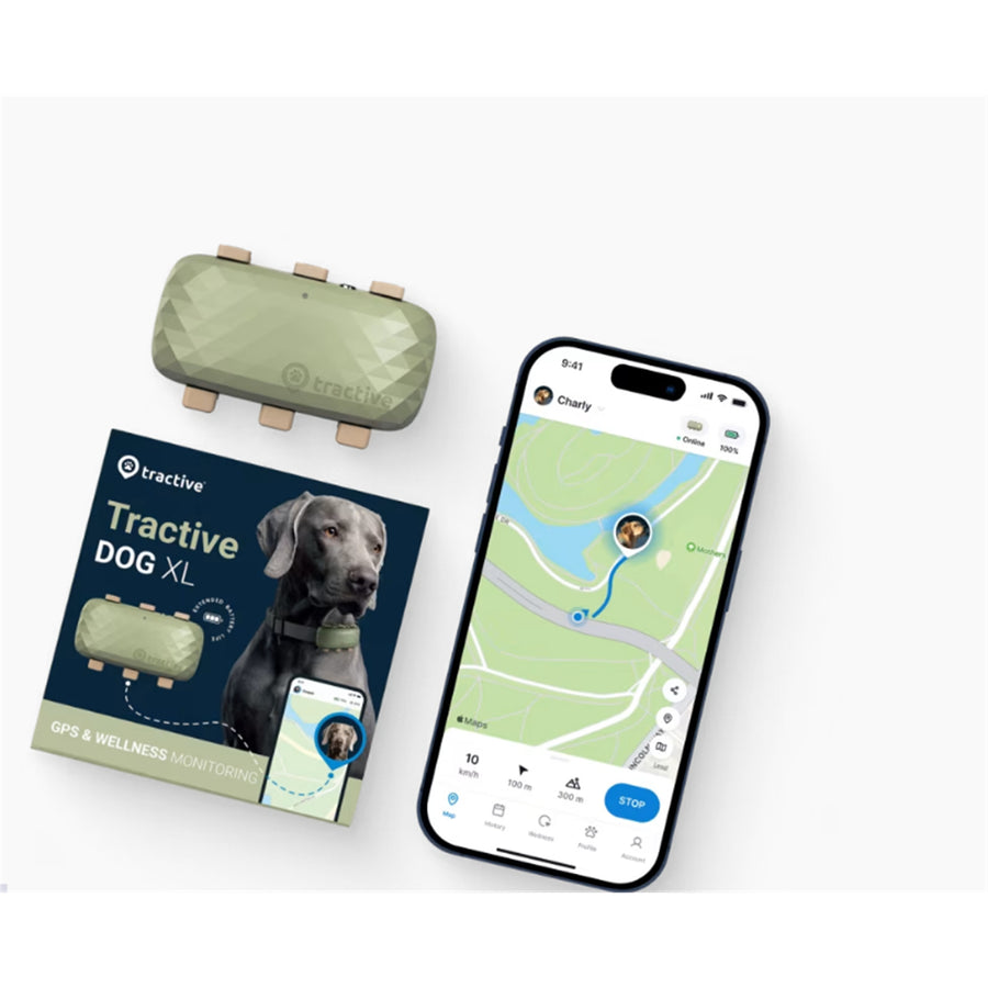 Tractive GPS Longer Battery Life Tracker for Dogs - Subscription Required