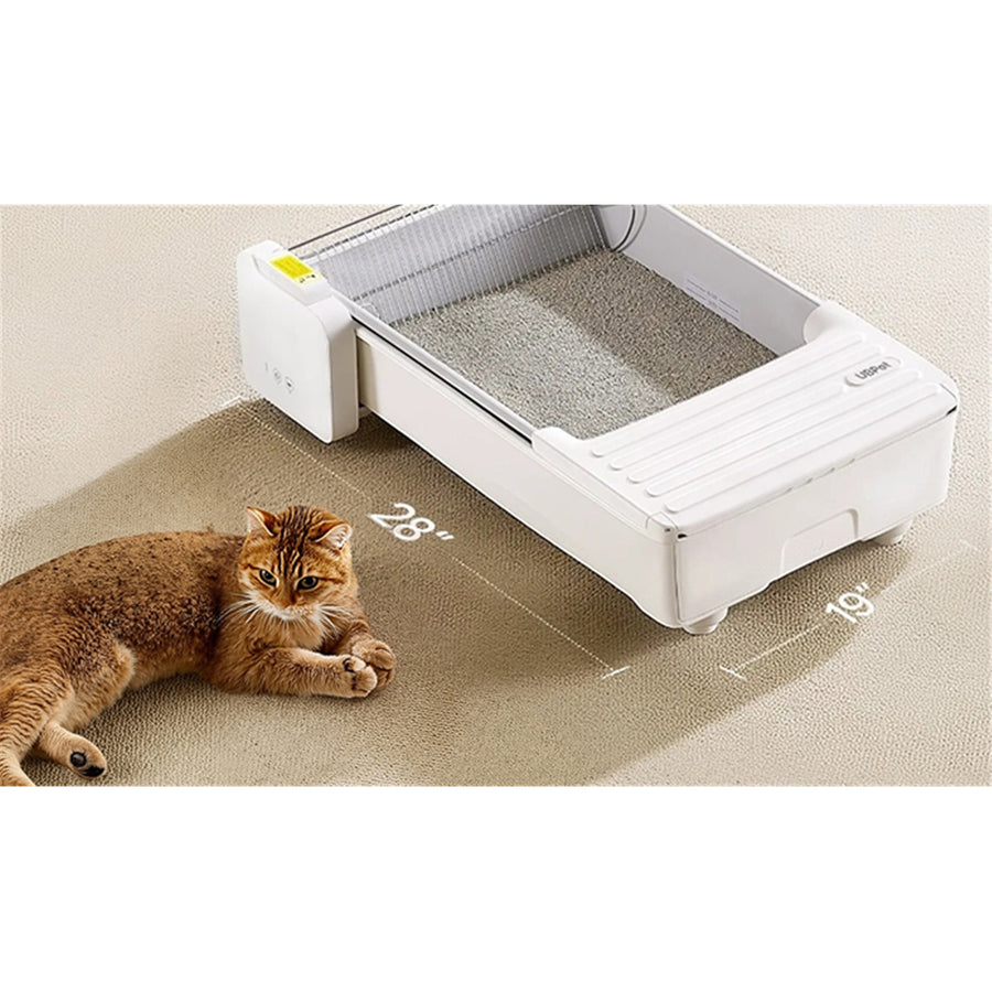 UB Pet C31 Self-Cleaning Cat Litter Box Spacious Design, Cat-Safe Sensors, Non-Stick & Easy Clean