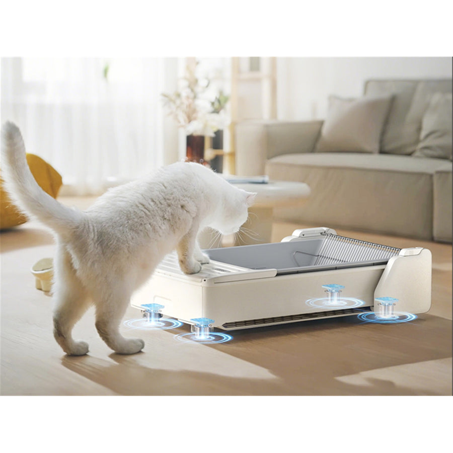 UB Pet C31 Self-Cleaning Cat Litter Box Spacious Design, Cat-Safe Sensors, Non-Stick & Easy Clean