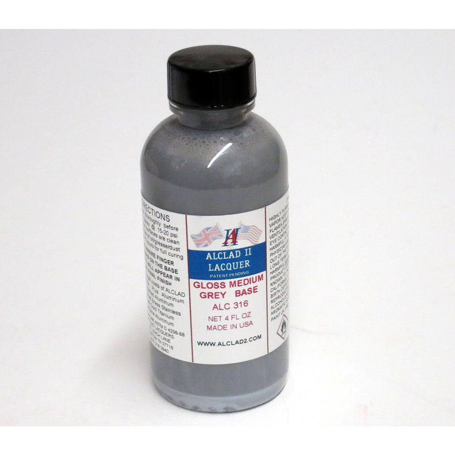 Alclad2 ALC316 - ALCLAD GLOSS MEDIUM GREY BASE 4 OZ