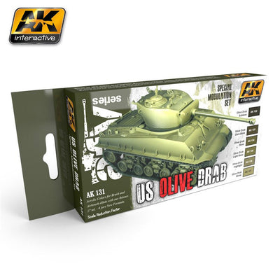 AK131 - AK INTERACTIVE - OLIVGRÜN FARBSET