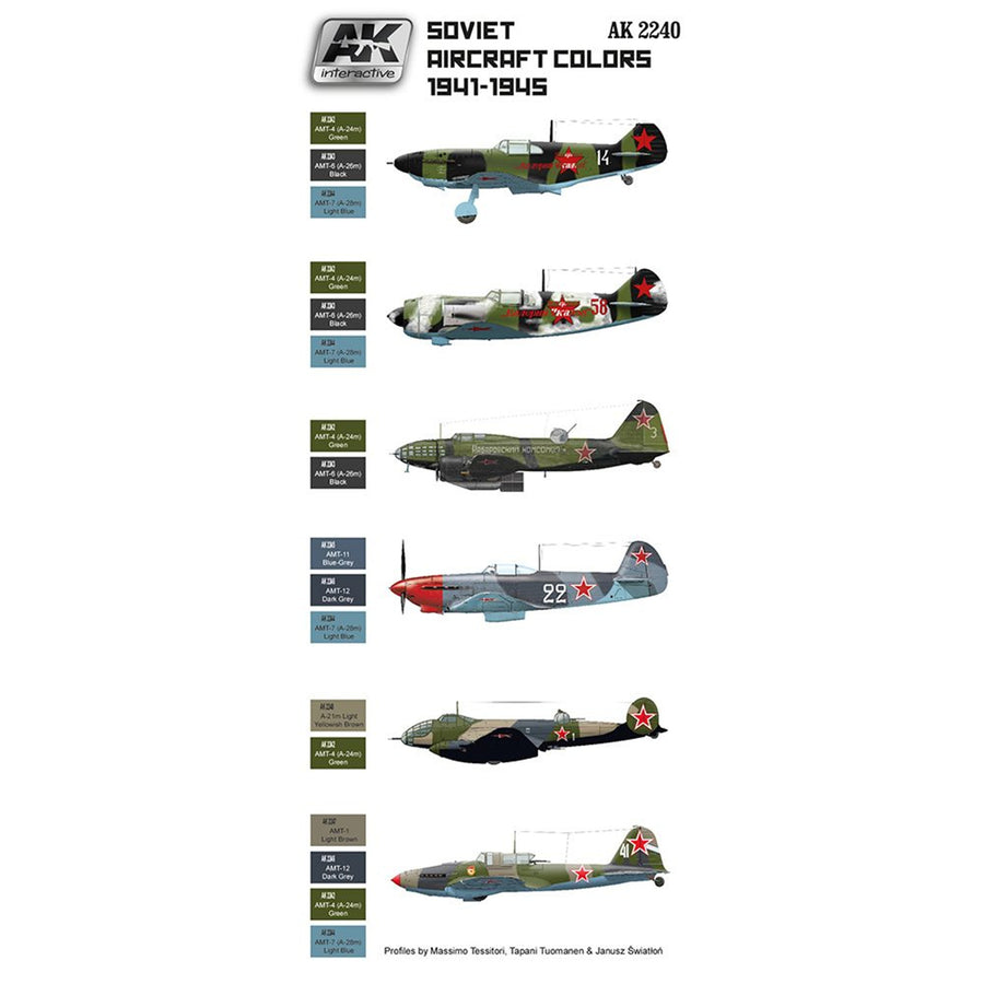 AK Interactive AK2240 - AK INTERACTIVE - AIRCRAFT SOVIET 1941-45