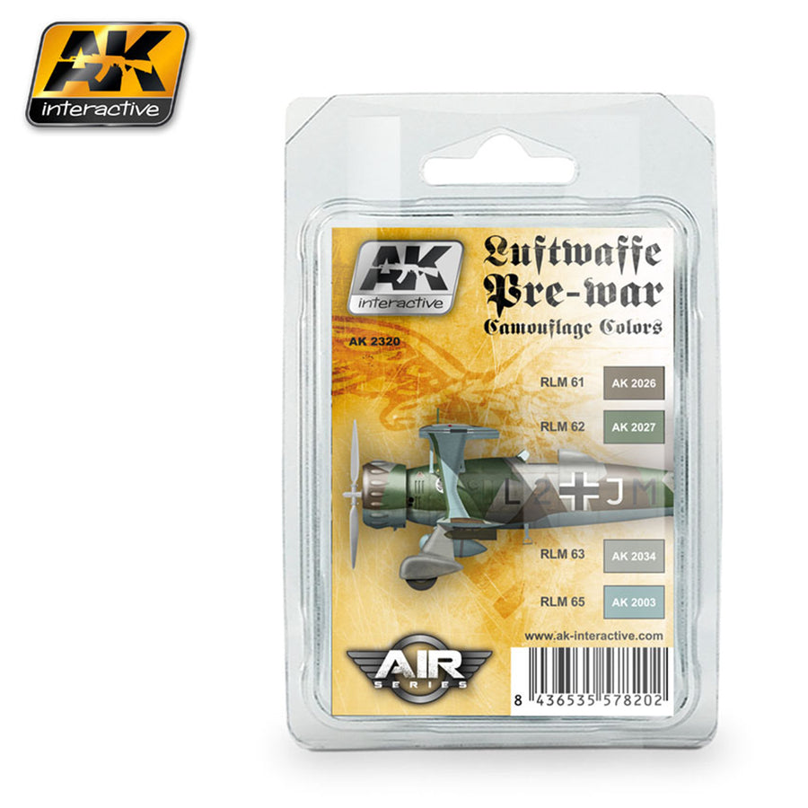 AK Interactive AK2320 - AK INTERACTIVE - LUFTWAFFE VORKRIEG TARNFARBEN