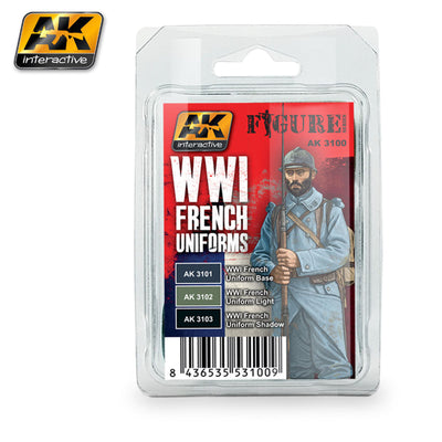 AK Interactive AK3100 - AK INTERACTIVE - WWI FRENCH UNIFORMS SET