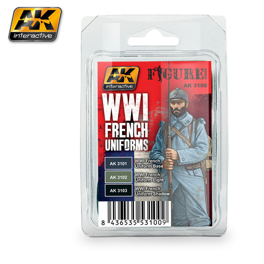 AK Interactive AK3100 - AK INTERACTIVE - WWI FRENCH UNIFORMS SET