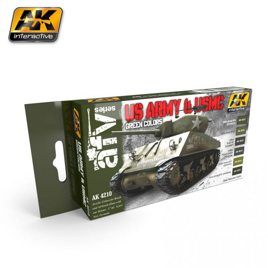 AK Interactive AK4210 - AK INTERACTIVE - US ARMY & USMC GRÜN