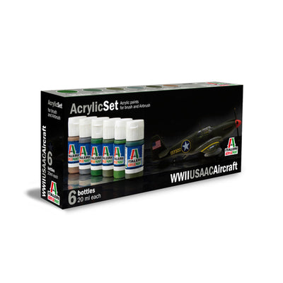 ITALERI/VALLEJO PAINT - USAAC - 6 PCS