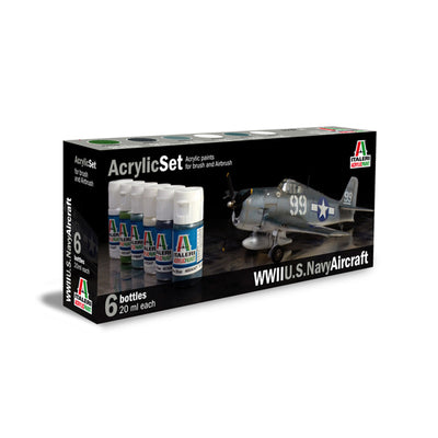 1-439AP - ITALERI/VALLEJO FARBE - US NAVY AIR - 6 STÜCK