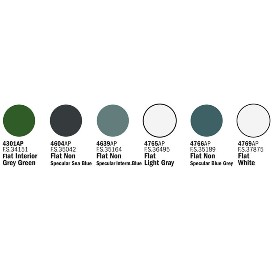 1-439AP - ITALERI/VALLEJO PAINT - US NAVY AIR - 6 PCS