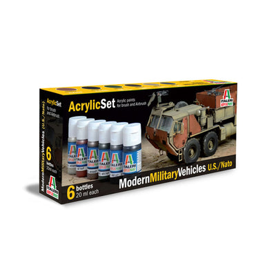 ITALERI/VALLEJO PAINT - MODERN MILITARY - 6 PCS