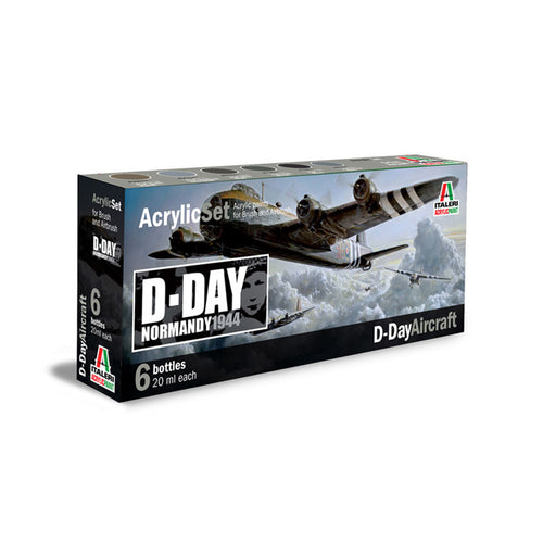 ITALERI/VALLEJO PAINT - D-DAY AIRCRAFT - 6 PCS