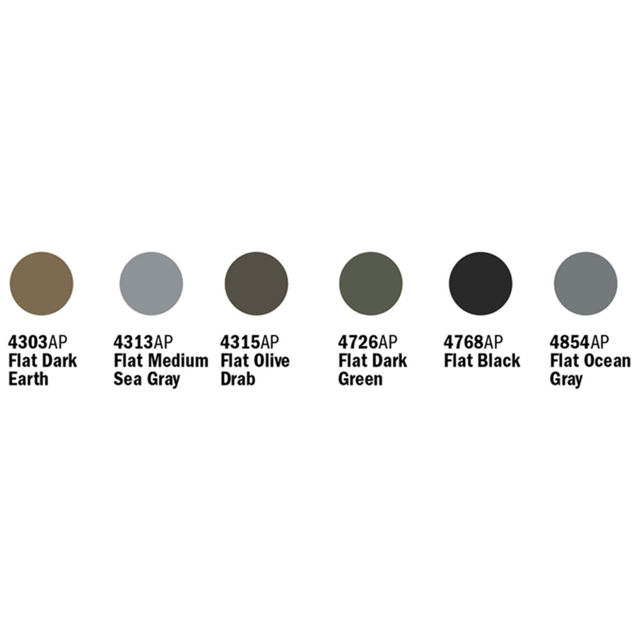 1-445AP - ITALERI/VALLEJO PAINT - D-DAY AIRCRAFT - 6 PCS