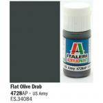 Jan-28 - ITALERI/VALLEJO - FLAT OLIVE DRAB - US ARMY