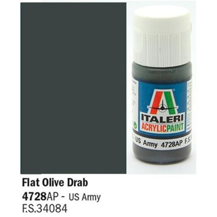 Italeri 1-4728 - ITALERI/VALLEJO - FLACHES OLIVGRÜN - US ARMY
