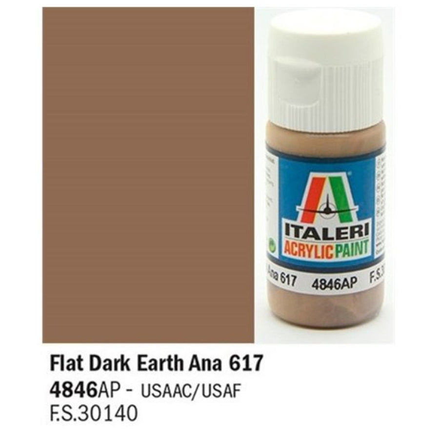Italeri 1-4846 - ITALERI/VALLEJO - FLAT DARK EARTH ANA 617
