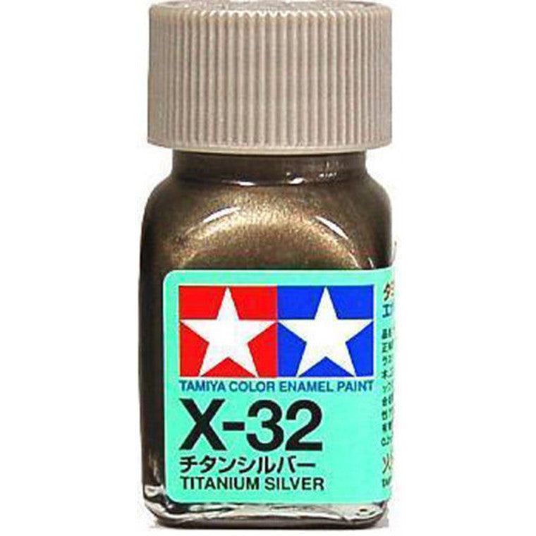 Tamiya Tamiya 8032 - X32 ENAMEL TITANIUM SILVER