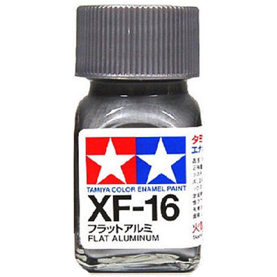 Tamiya XF-16 Enamel Mini Paint - Flat Aluminium - 10ml