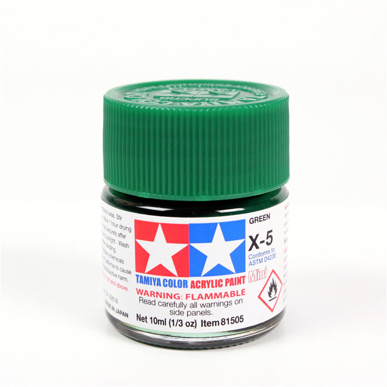 Tamiya Tamiya 81505 - X5  ACRYLIC 10ML GREEN