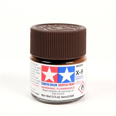 Tamiya Tamiya 81509 - X9  ACRYLIC 10ML BROWN