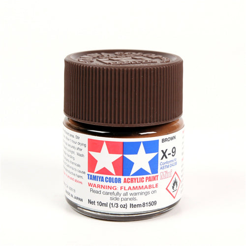 Tamiya Tamiya 81509 - X9  ACRYLIC 10ML BROWN