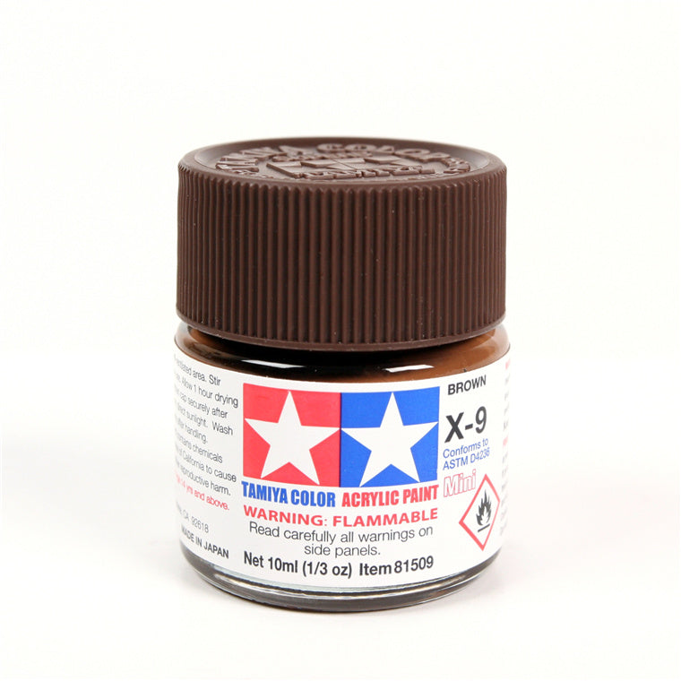 Tamiya Tamiya 81509 - X9  ACRYLIC 10ML BROWN