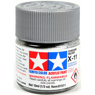 X11 ACRYLFARBE 10ML CHROM SILBER