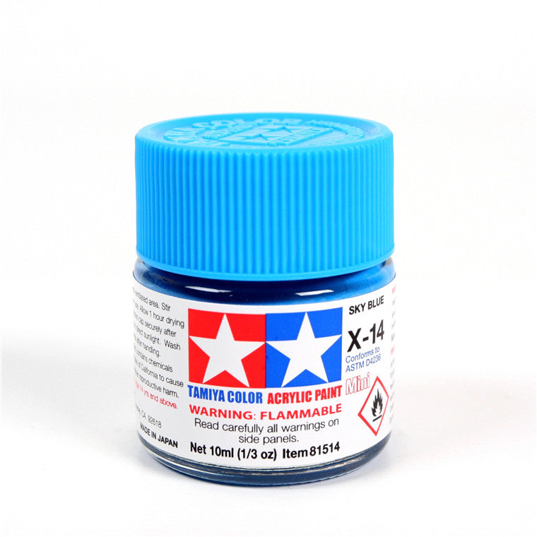 Tamiya Tamiya 81514 - X14 ACRYLIC 10ML HIMMELBLAU