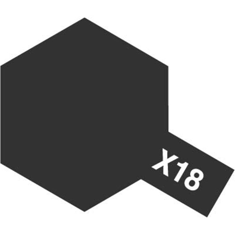 Tamiya Tamiya 81518 - X18 ACRYLIC 10ML SEMIGLOSS BLK