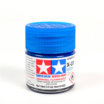 X23 ACRYLIC 10ML CLEAR BLUE