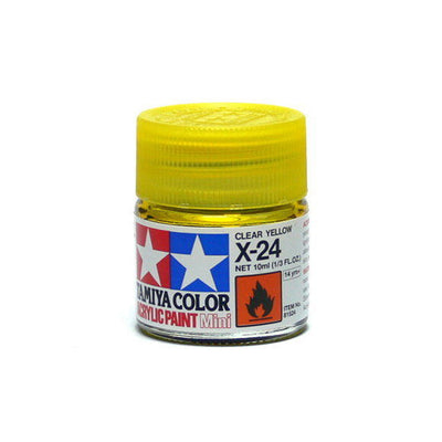 X24 ACRYLFARBE 10ML KLAR GELB