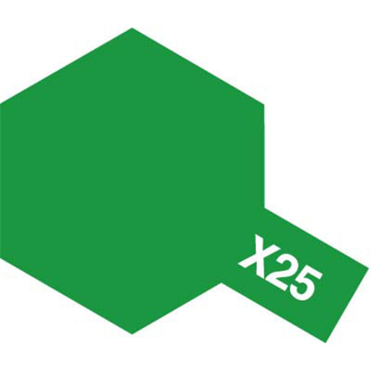 Tamiya Tamiya 81525 - X25 ACRYLIC 10ML CLEAR GREEN