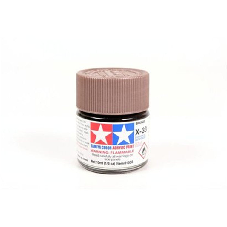 Tamiya Tamiya 81533 - X33 ACRYLIC 10ML BRONZE