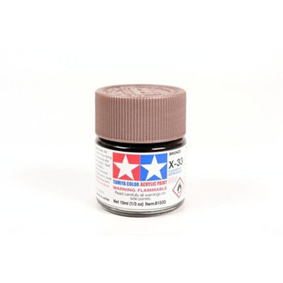 Tamiya Tamiya 81533 - X33 ACRYLIC 10ML BRONZE