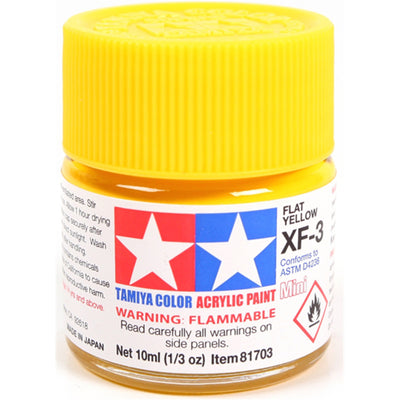 Tamiya Tamiya 81703 - XF3  ACRYLIC 10ML FLAT YELLOW