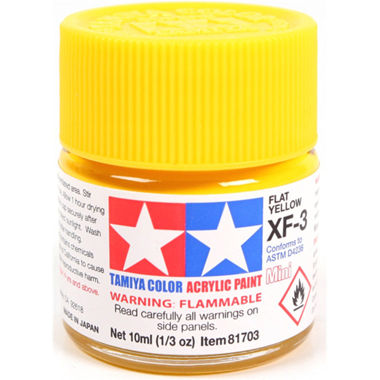 Tamiya Tamiya 81703 - XF3  ACRYLIC 10ML FLAT YELLOW