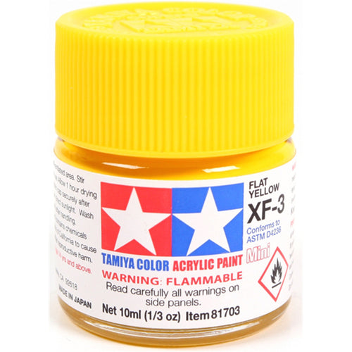 Tamiya Tamiya 81703 - XF3  ACRYLIC 10ML FLAT YELLOW