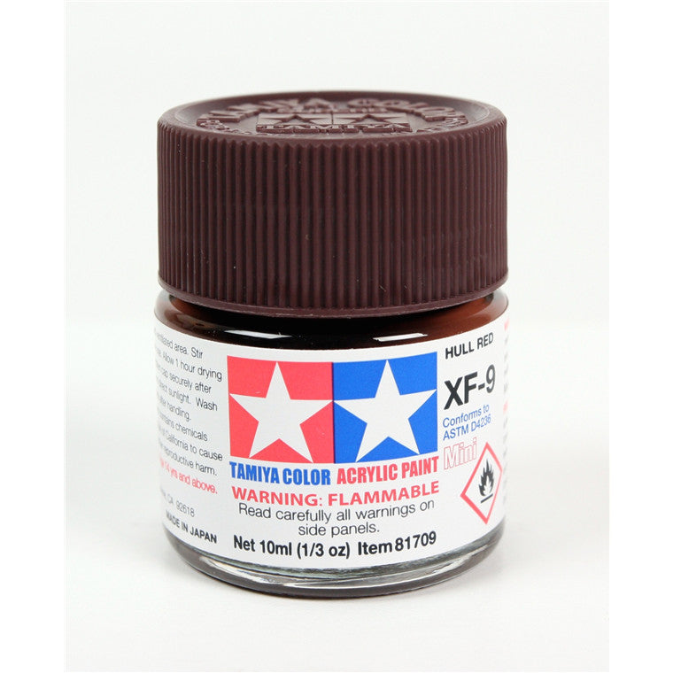 Tamiya Tamiya 81709 - XF9  ACRYLIC 10ML HULL RED