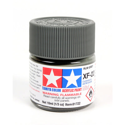 Tamiya XF-22 Acrylic Mini Paint - RLM Grey - 10ml