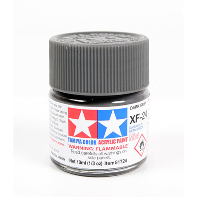 Tamiya Tamiya 81724 - XF24 ACRYLIC 10ML DARK GREY