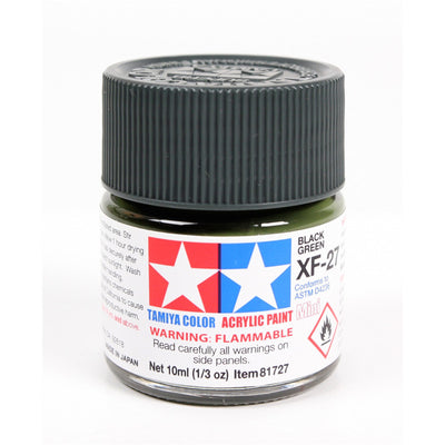 Tamiya Tamiya 81727 - XF27 ACRYLIC 10ML BLACK GREEN