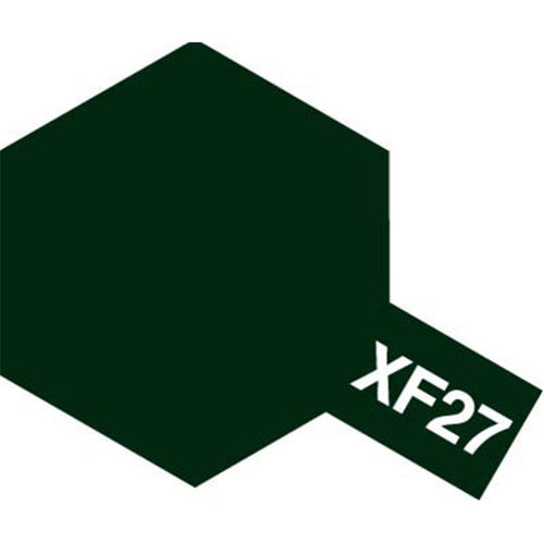 Tamiya XF-27 Acrylic Mini Paint - Black Green - 10ml