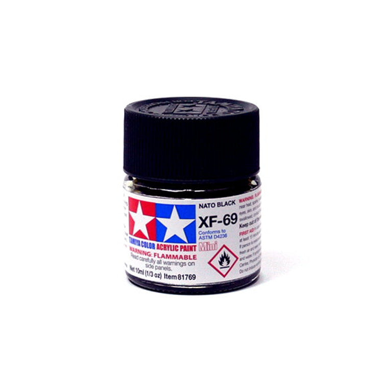 Tamiya Tamiya 81769 - XF69 ACRYLIC 10ML NATO BLACK